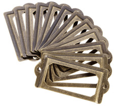 12 Schubladenschilder Metall Warenschild Beschläge Schubladen Schild Kartei