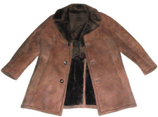 LAMM-FELL HERREN LEDER-MANTEL