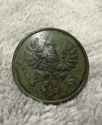 Bronzeknopf mit adlermotiv - bronzeknopf, 18