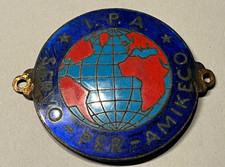 Alt Email  Bronze Plakette IPA Servo Per Amikeco 6cm Defekt Auto PKW Oldtimer