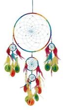 Traumfänger Ø 33cm Kokosnuss bunte Keramik Scheiben ca. 90 cm lang