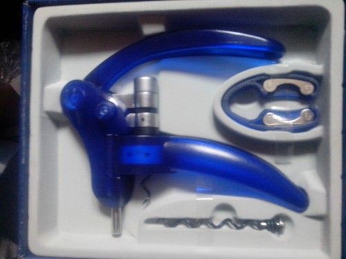 Korkenzieher blau stabil - , stabil-