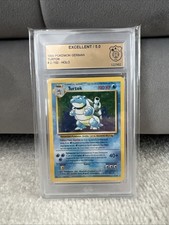 Pokémon Vintage Turtok Base Set Holo 1999 Deutsch GSG Grading 5.0 Excellent