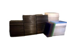 100 DVD Leerhüllen Hüllen Box Case schwarz/durchsichtig/farbig/ DVD