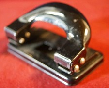 Kleiner Büro Schreibtisch Locher Leitz Nr. 58 Metall schwarz 