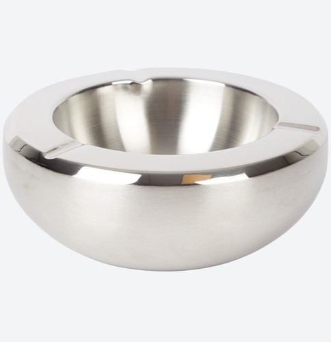 Aschenbecher edelstahl 14cm - aschenbecher,