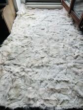 Toscaner Lammfell Decke weiß