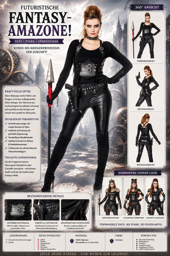 Fantasy amazone rüstung damen - fantasy,