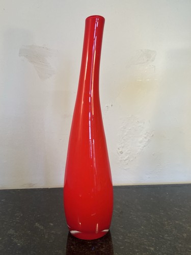 Rot gefasste kunstglas - rot,
