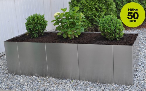 Yerd edelstahl hochbeet - yerd, square