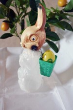 DDR Oster Hase zum befüllen mit Korb und Osterei - Plaste Füllhase stehend 26 cm