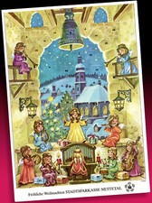 ALTER ADVENTSKALENDER KORSCH SPARKASSE HANITZSCH Engelskonzert im Glockenturm *