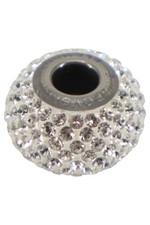 SWAROVSKI Charm Bead Silber Metall Strass Elegant Glamourös 1.6cm