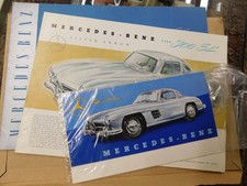 mercedes benz 300sl gullwing prospekte und single blatt brochure 100% originale