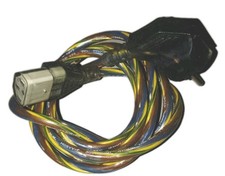 Stromkabel transparent EU