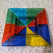 Schale aus Muranoglas, Quadratisch, 10,5x10,5cm, Direkt Aus Venedig