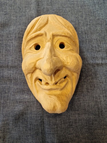Hexe holzmaske - ,,