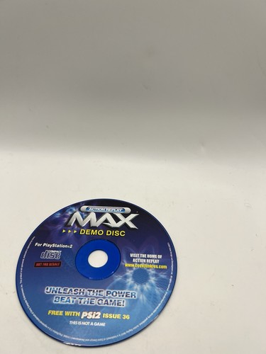 Action replay max demo disc - action,