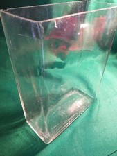 Glas Vase Transparent Eckig Glasvase