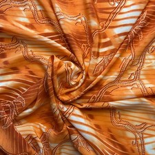 Seide, CREPE Koralle, Stoff, Restposten, Kleidungsstoff, Stoffstücke, 1,4 x 3m