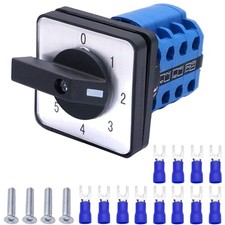 Wahlschalter 5 Positionen 12 Polig 20A 550V Drehschalter Wechselschalter Zubehör