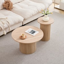 2x Set Rund Modern Couchtisch
