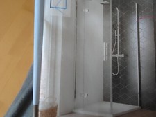 Walk in Dusche Alexa Style 1000mm x 1900mm Chromoptik Klarglas