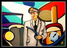 Volker Welz Shell Tankwart Tankstelle Oel Zapfsäule Artprint Benzin Diesel Oel