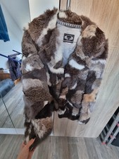 Vintage kaninchenfell jacke