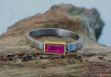 Unikat Ring Palladium 950 Gold