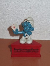 Dreieckssockel Sockel Figur Kartenspieler SCHLUMPF Schleich 1980