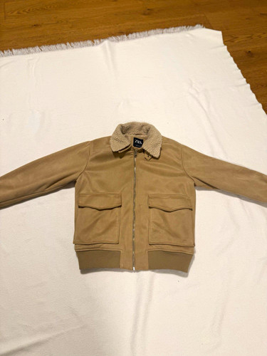 Zara bomberjacke beige - zara, kurz