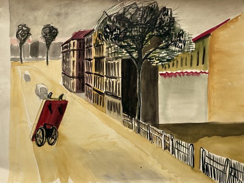 Naiver expressionist straße - expressionist,
