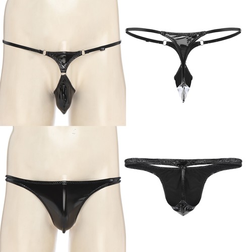 Herren mini slip wetlook - mini,