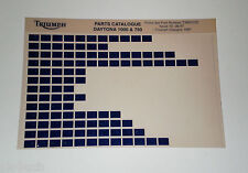 Microfich Ersatzteilkatalog Triumph Daytona 1000 & 750 Stand 08/1997