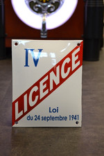 Emailliertes Schild LICENCE 4