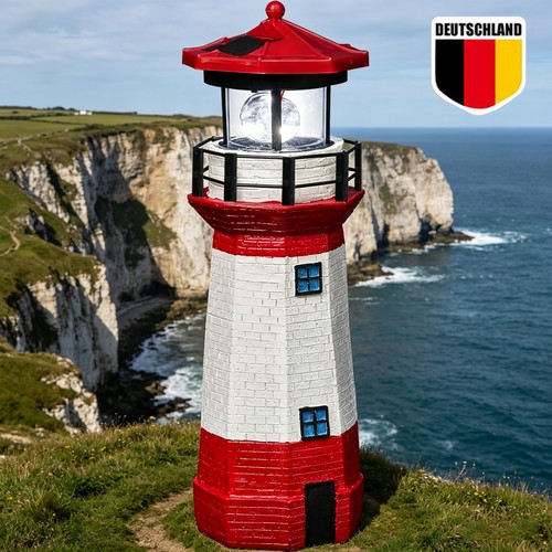Led solar leuchtturm 360 - solar, 360°-