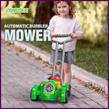 Kinder Bubble Maker Automatisch Blasen Rasenmäher Garten Maschine Leicht Spielzeug