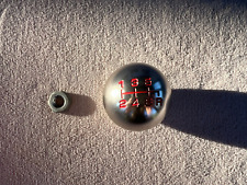 Schaltknauf Sport Knauf in Alu / Rot 6-Gang für Honda Integra Jazz Legend S2000