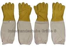 1 Paar Imkerhandschuhe Gr. S - XXL imprägniertes Ziegenleder Baumwolle Imkerei