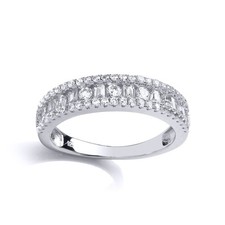 Silber Jewelco London Baguette