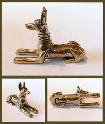 Messing figur anubis statue - messing,