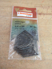 Marken Stahlnägel Wandnägel  2x30mm  50Stück / Blaureg Aktion