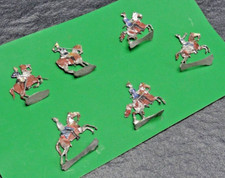Set 6 x alte Zinnfigur Zinn
