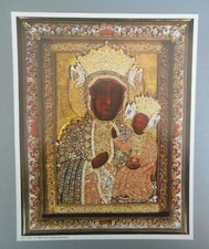  Madonna Ikonen Madonna Bild Druck Papier 26 x 21cm Marienbild Nr.5