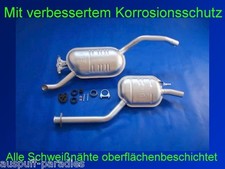 Abgasanlage Auspuff für Mercedes Benz Stufenheck W124 200 / 200 E & 230 E + Kit