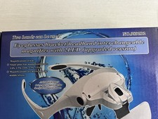 Lupenbrille mit Licht, Vergrößerungsbrille,mit 2 LED Licht