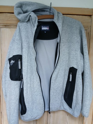 Marine pool hoodie herren - marine, grau