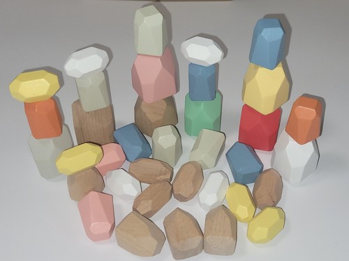 Holzbausteine natur teile - holzbausteine, 35