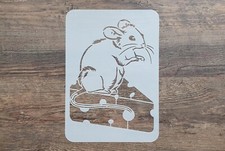 Schablone Maus mit Käse